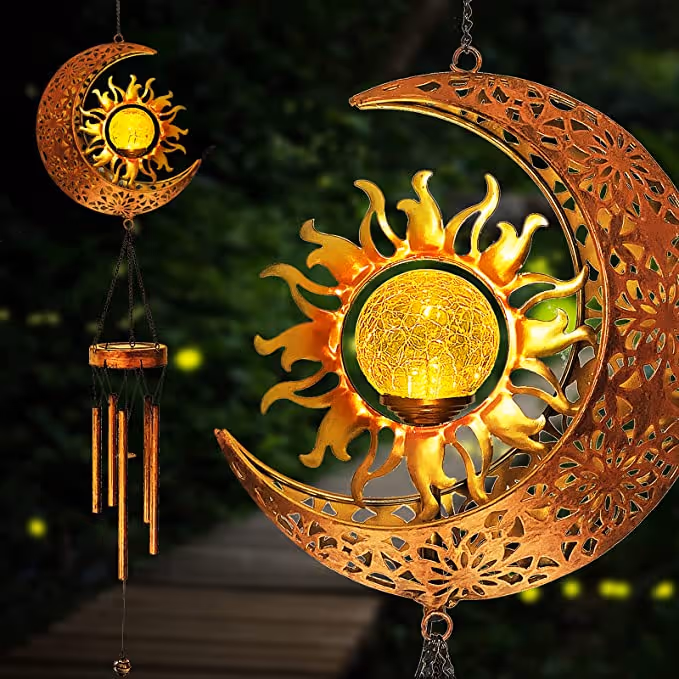 Moon Wind chimes Lamp - a modern home accent piece from the Simple collection